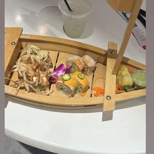 4 in 1 roll. And classic margarita from bar next to sushi place.