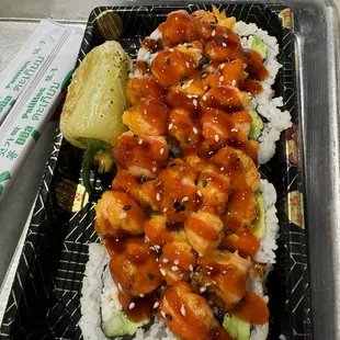 Spicy lobster roll