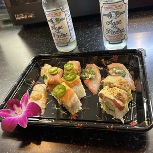 sushi, food, sashimi, sushi and sashimi