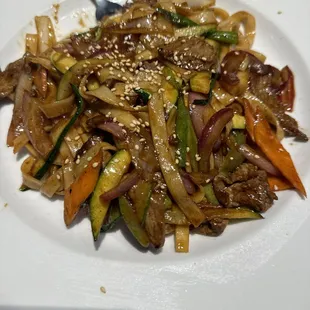 Beef hibachi noodles