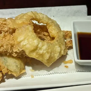 Tempura shrimp and veggies