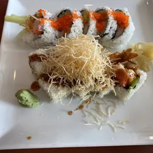 California Dreaming Roll (top) + Fiesta Roll (bottom)