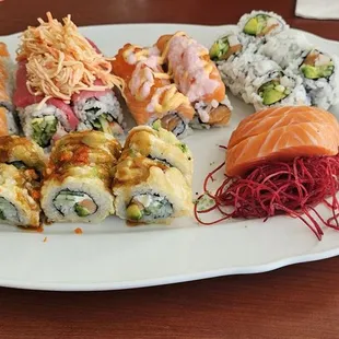 food, sashimi, sushi and sashimi, sushi