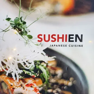 a plate of sushi on a table