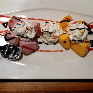 Iced Red Bean and Mango Dessert