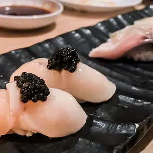 Japanese Scallop Meets Italian Cavier :)