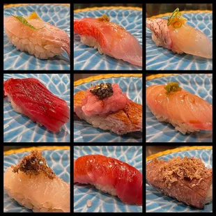 Assorted nigiri