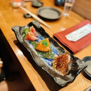 sushi and sashimi, food