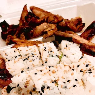 California Roll Chicken teriyaki