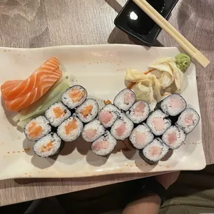 sushi, sushi and sashimi, sashimi, food