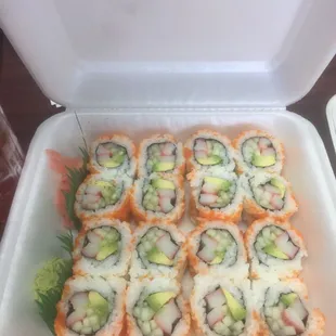 California roll (two orders)