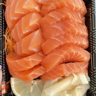 Salmon sashimi