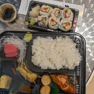 Bento and California roll.