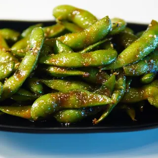 Spicy Garlic Edamame