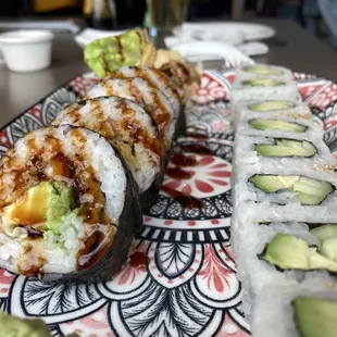 Crab Roll &amp; Avocado Cucumber Roll