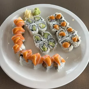 Sakura Roll; Shrimp California Roll; Spicy Scallop Roll