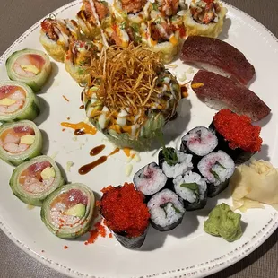 sushi and sashimi, sashimi, sushi, food