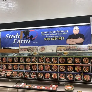 sushi and sashimi, interior