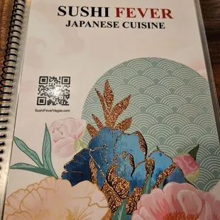 Beautiful menu cover