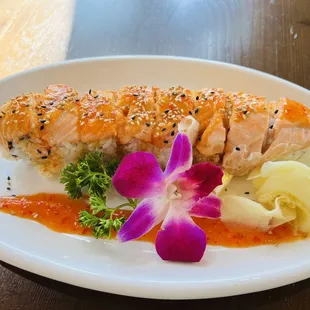 Bake salmon roll