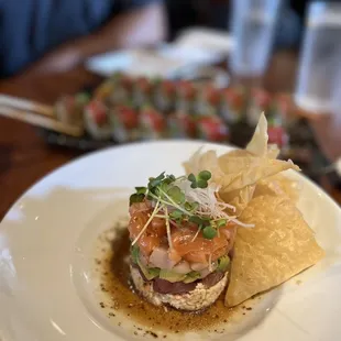 a plate of food