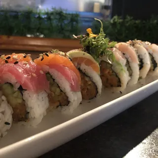 Rainbow Spicy Tuna Roll