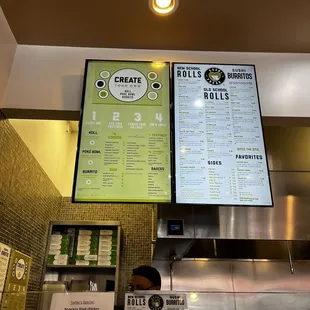 menus and prices
