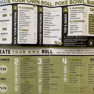 Menus