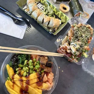 sushi and sashimi, sashimi, food, sushi