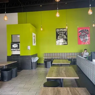  the interior of a restaurant