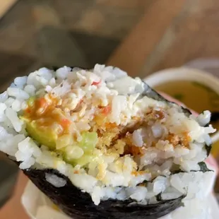 The girl working was very nice and helpful and the food was delicious. I've had sushi burritos before in DC and this was 10x better.