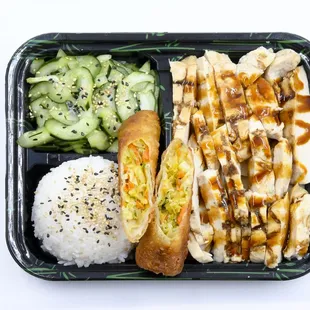 a meal in a plastic container