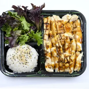 a meal in a plastic container