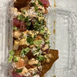 Poke nachos