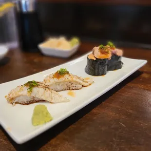 Engawa Nigiri and Ankimo