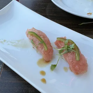 Yellowtail Special Sushi with Jalapeno a Yuzu Ponzu Sauce