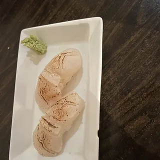 Seared Scallop Special Sashimi with Sea Salt a Truffle Oil