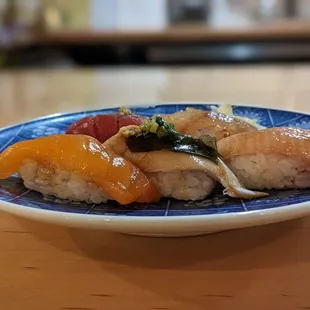 a plate of food on a table