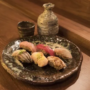 sushi and sashimi, sushi, sashimi, food