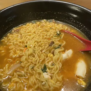 Shin ramyun and California Roll Maki Sushi combo