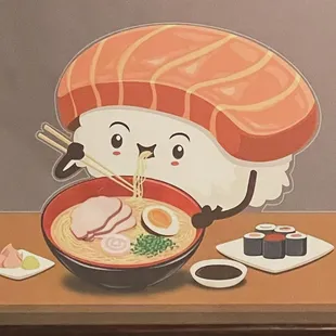 The cutest lil sushi logo
