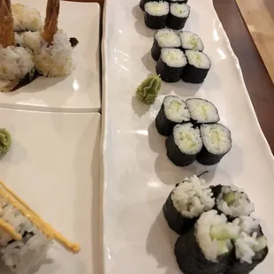 sashimi, sushi, sushi and sashimi, food