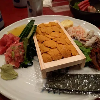 Uni And Sashimi Combination
