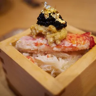 Hokkaido hairy crab w/ its own kani miso and caviar
