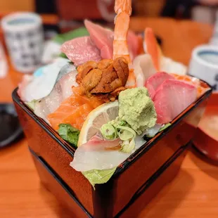 sashimi, sushi, sushi and sashimi, food