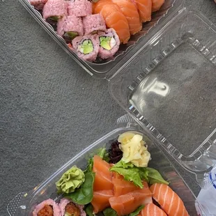 sashimi, sushi and sashimi, food, sushi