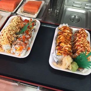 food, sushi and sashimi, sushi, sashimi