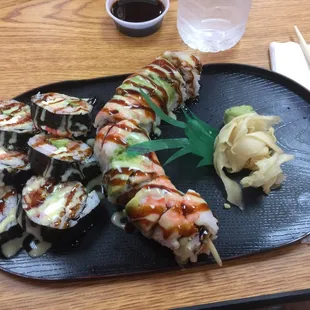 sushi and sashimi, sashimi, sushi, food