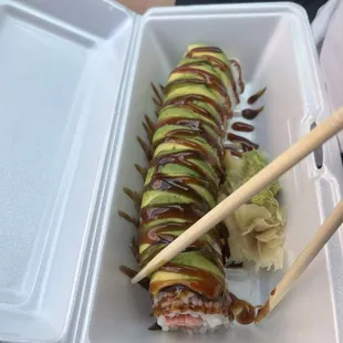 This Caterpillar Roll and Crunch Roll were so goood 10/10 ‍