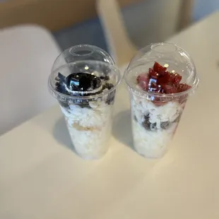 Oreo chocolate Bing soo Strawberry Bing soo